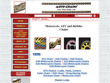 Tablet Screenshot of moto-chains.com